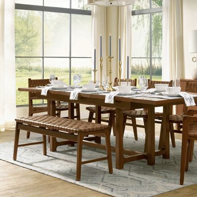 Sabino Backless Bench | Grandin Road