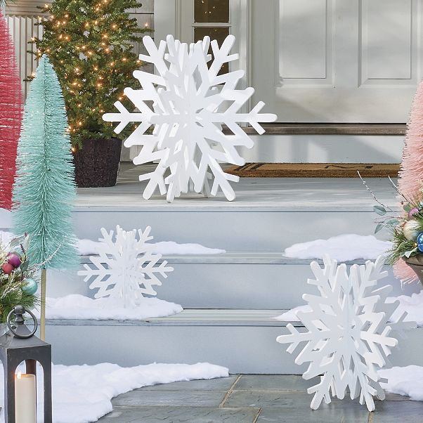 Porch Snowflakes, Set of 3