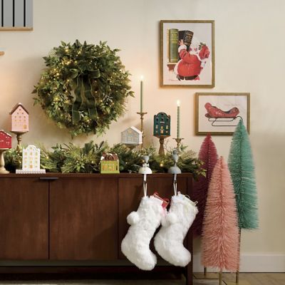 Framed Nostalgic Santa Wall Art | Grandin Road