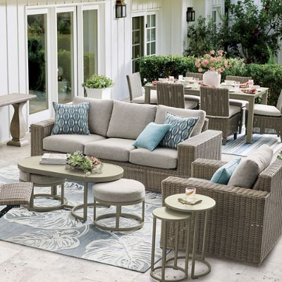 Portland Outdoor Nesting Side Tables, Set of Two | Grandin Road