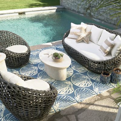 Eastport Hand Hooked Outdoor Rug | Grandin Road