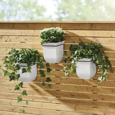 Welch Wall Mount Planter, Set of Three | Grandin Road
