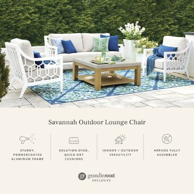 Savannah Outdoor Lounge Chair | Grandin Road