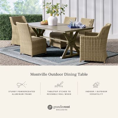 Montville Outdoor Dining Table, 84