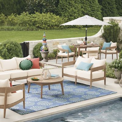 Outdoor Tabletop Palm Leaf | Grandin Road