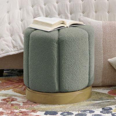 Estelle Swivel Ottoman | Grandin Road