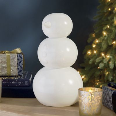 Ceramic Tabletop Snowman | Grandin Road