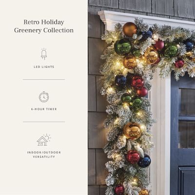 Retro Holiday Cordless Garland | Grandin Road