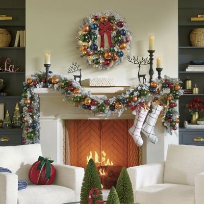 Retro Holiday Cordless Garland | Grandin Road