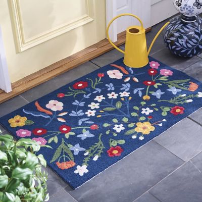 Garden Path Hooked Door Mat | Grandin Road