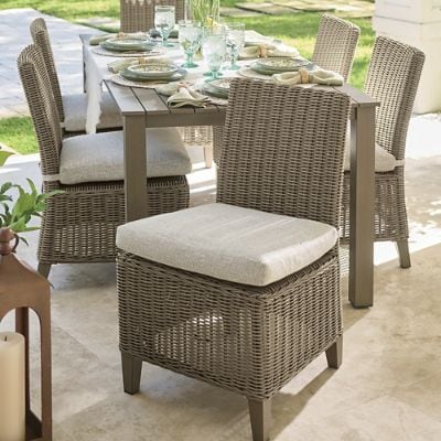 Portland Woven Outdoor Dining Chair, Set of Two | Grandin Road