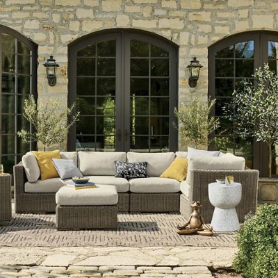 Portland Woven Outdoor Sectional Collection | Grandin Road