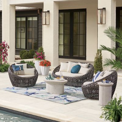 Mason Outdoor Loveseat Cocoon Set | Grandin Road