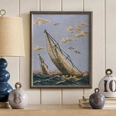Vintage Sailboat Wall Art
