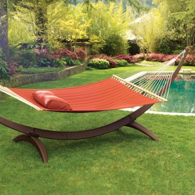 Wicker hammock stand sale