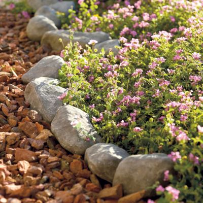 Set of Fourteen Light Stone Edging | Grandin Road