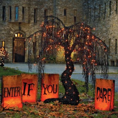 Spooky Halloween Willow Tree  Grandin Road