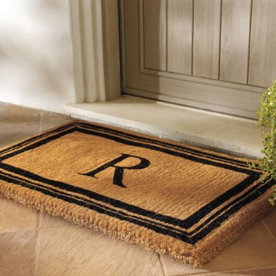 Monogrammed Coco Door Mat Grandin Road