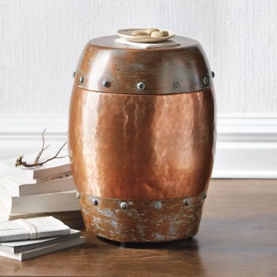 Riveted Drum Table Grandin Road