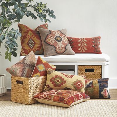 Indoor throw hot sale pillows