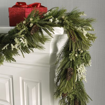 Martha Stewart Christmas Mantel Garland | Grandin Road