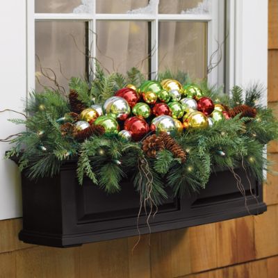 Martha Stewart Batteryoperated Christmas Ornament Window Box Filler