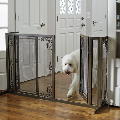 Freestanding metal pet gate sale