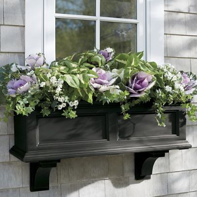 トーマスキンケード ヴィンテージ ステンドグラス 祈りの庭園 グラスマスターズ社 Devon Easy-Care Window Planter Corbels, Set of Two | Grandin Road