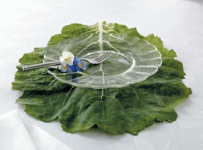 Set of Six Cabbage Leaf Easter Placemats Grandin Road