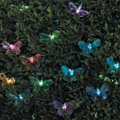 solar colour changing butterfly lights