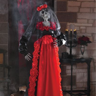 Life Size Zombie Bride Halloween Figure Grandin Road