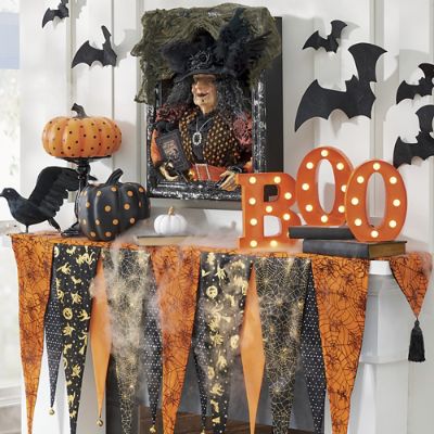 Halloween 2025 mantel skirt