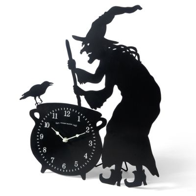 Martha Stewart Glow In The Dark Witch Clock Grandin Road 