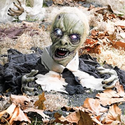 Larry the Zombie Animated Halloween Prop