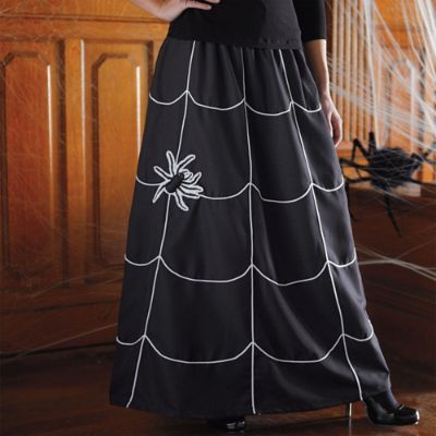 Halloween spider web clearance skirt