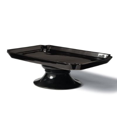 Black Pedestal Platter | Grandin Road