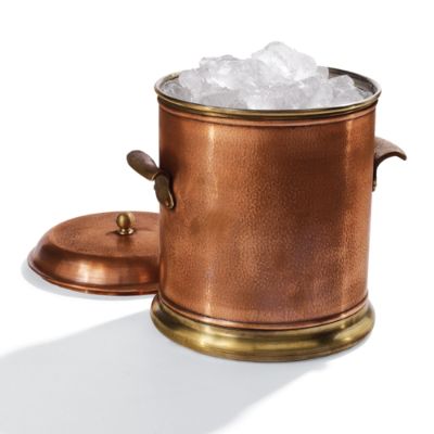 Copper ice bucket with lid shops