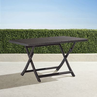 Folding wicker dining discount table