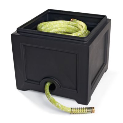 Mayne Fairfield Garden Hose Bin in Graphite Grey