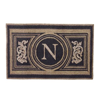 Ameile Cabana Stripe Monogrammed Coco Door Mat - Green, G, 36 x 72 in  Green - Frontgate - Yahoo Shopping