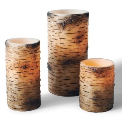 Faux Birch Batteryoperated Candle Grandin Road