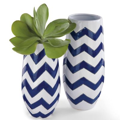 Zig Zag Ceramic Vases Grandin Road