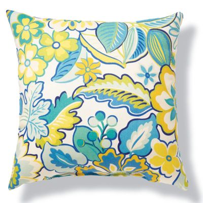 Floral Honeydew Outdoor Pillow Grandin Road