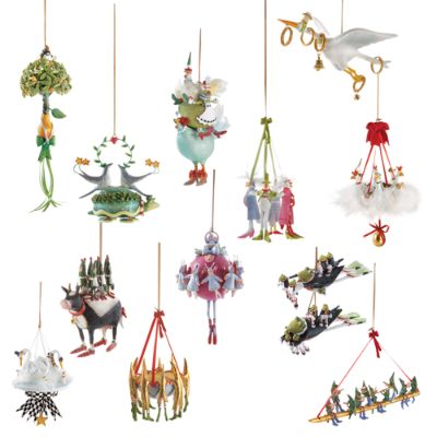Patience brewster 12 days of christmas ornament collection grandin road