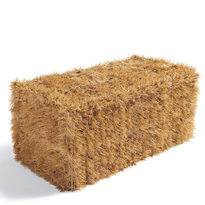 Hay & Harvest Illuminated Collapsible Large Faux Hay Bale 