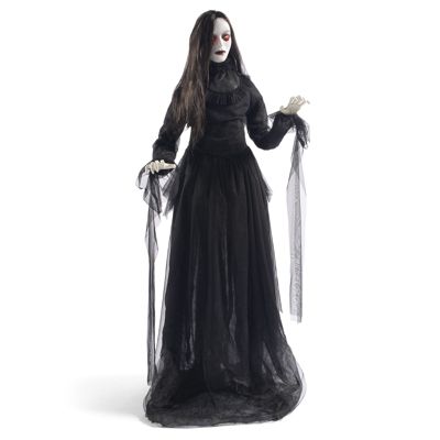 Life-size Lady In Black Figure 