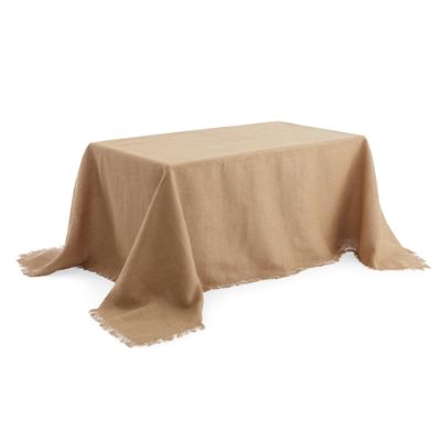Natural Burlap Tablecloth Grandin Road