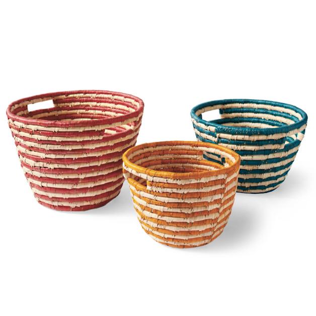 Set of Three Carmen Sea Grass Baskets | Grandin Road