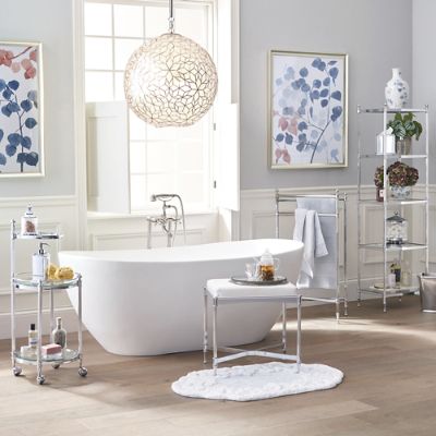 Bath Storage Collection in Chrome - Rolling Valet - Frontgate Resort  Collectionâ„¢ - Yahoo Shopping