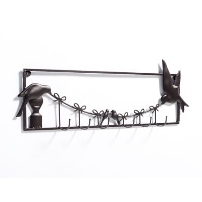 Birds On A Line Outdoor Wall Hook Rack Grandin Road